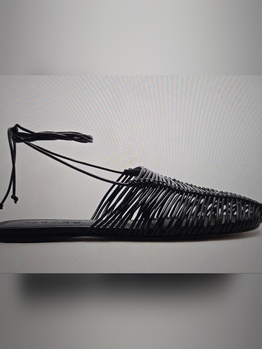 Farm Rio Black Macrame Mule - Picture 2 of 5